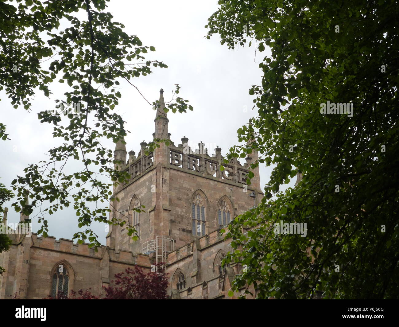 Dunfermline Abbey - King Robert the Bruce Stock Photo
