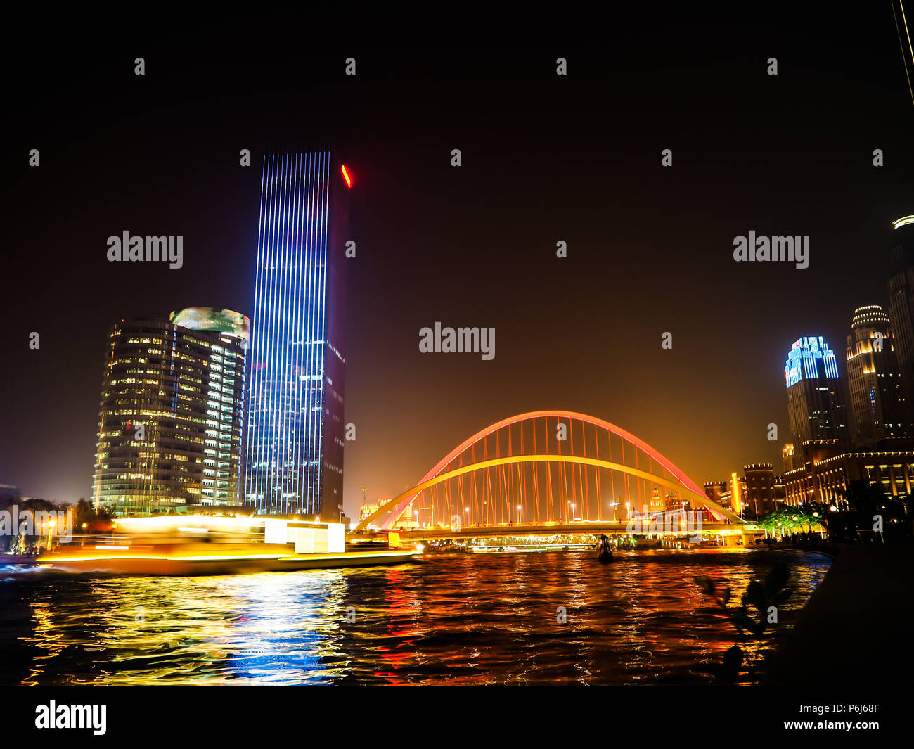 Neon illuminated boat hi-res stock photography and images - Alamy