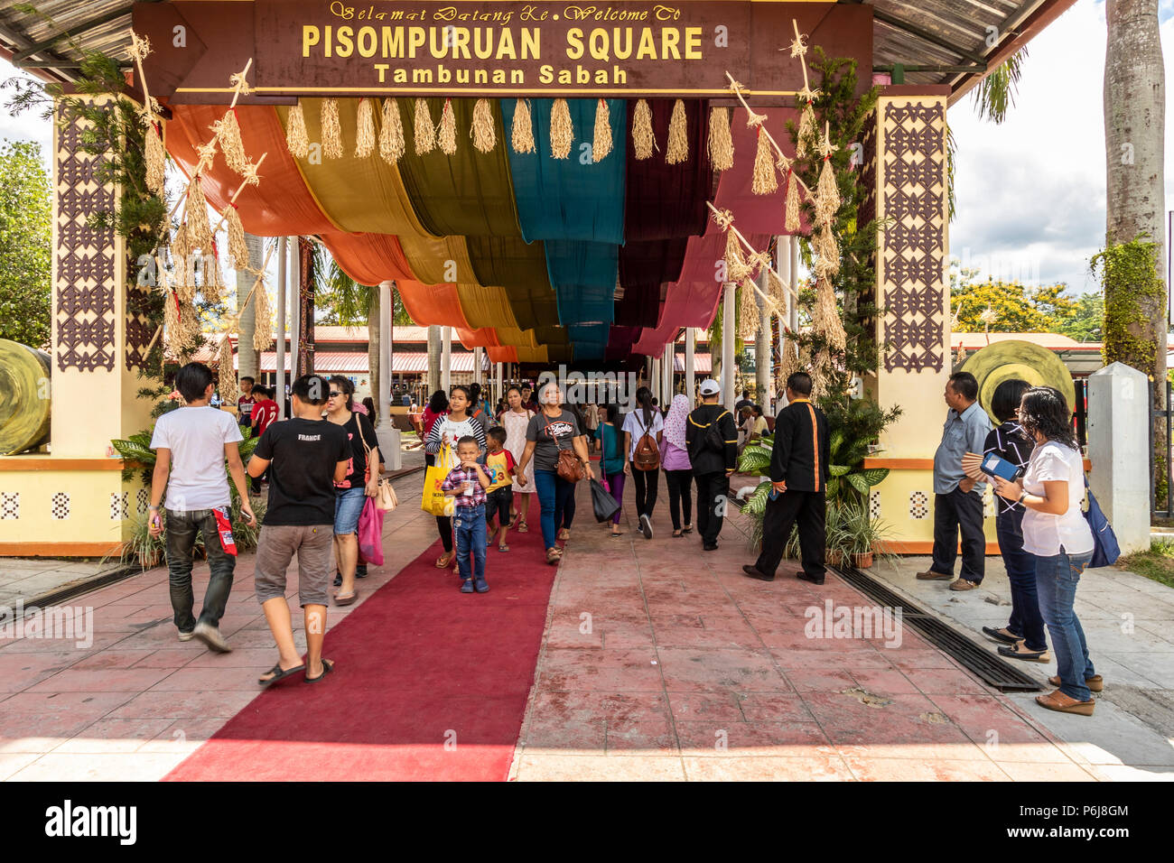 Indoor events on first day of Harvest Festival in Tambunan Sabah