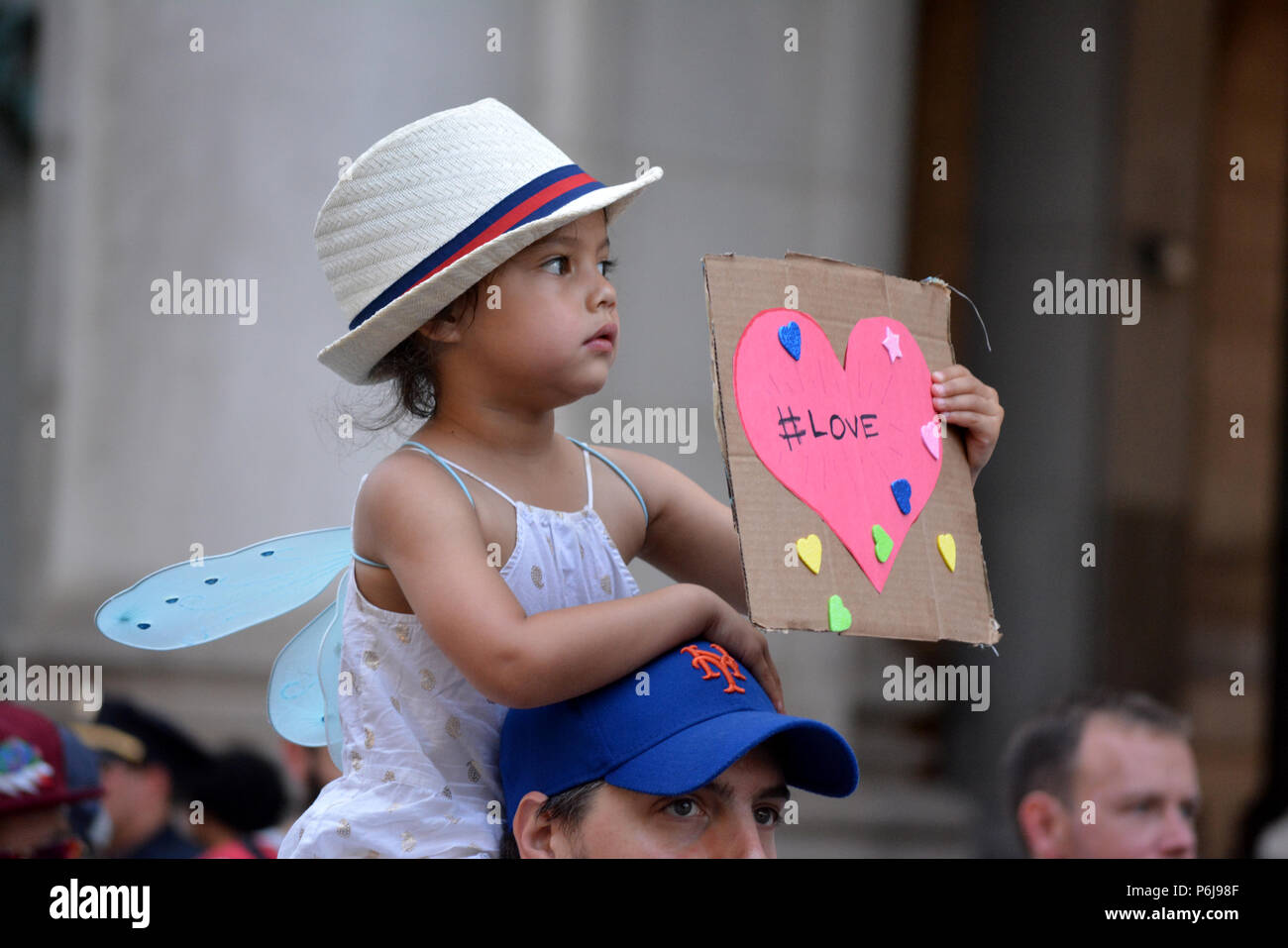 New York, USA, 30 June 2018. Families Belong Together March in  New York City. Credit: Christopher Penler/Alamy Live News Stock Photo