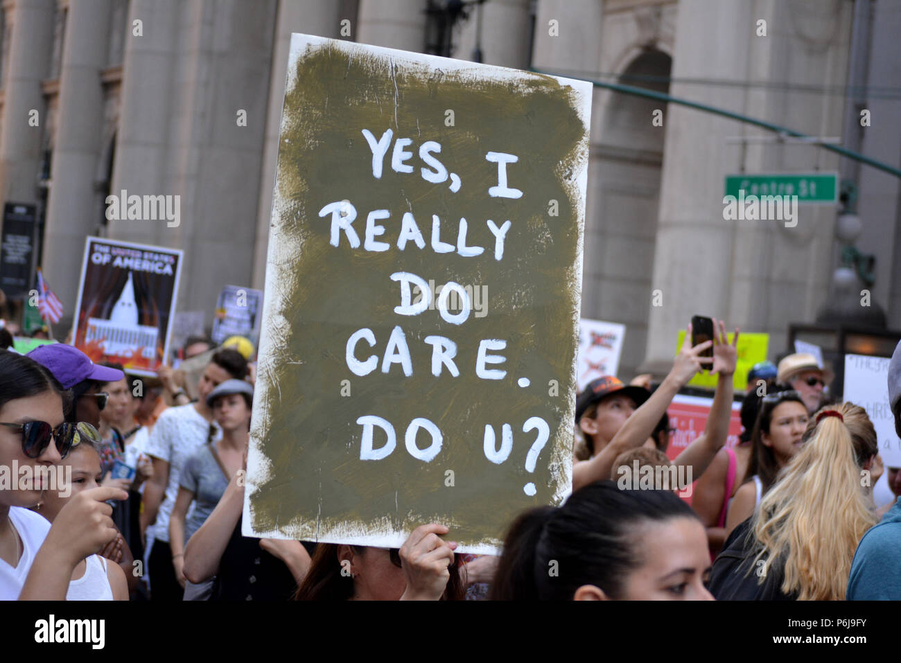 New York, USA, 30 June 2018. Families Belong Together March in New York City. Credit: Christopher Penler/Alamy Live News Stock Photo
