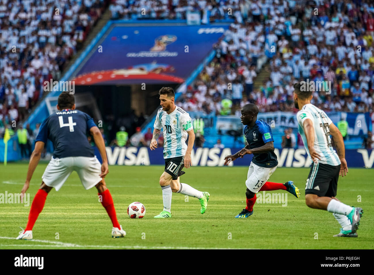 Kazan Arena Kazan Russia 30th June 2018 Fifa World Cup Football Round Of 16 France Versus