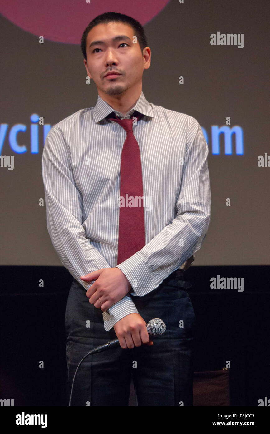 New York, USA. 29th Jun, 2018. Japanese actor Tasuku Emoto at the 2018 New York Asian Film Festival on June 29, 2018. Credit: Jeremy Burke/Alamy Live News Stock Photo