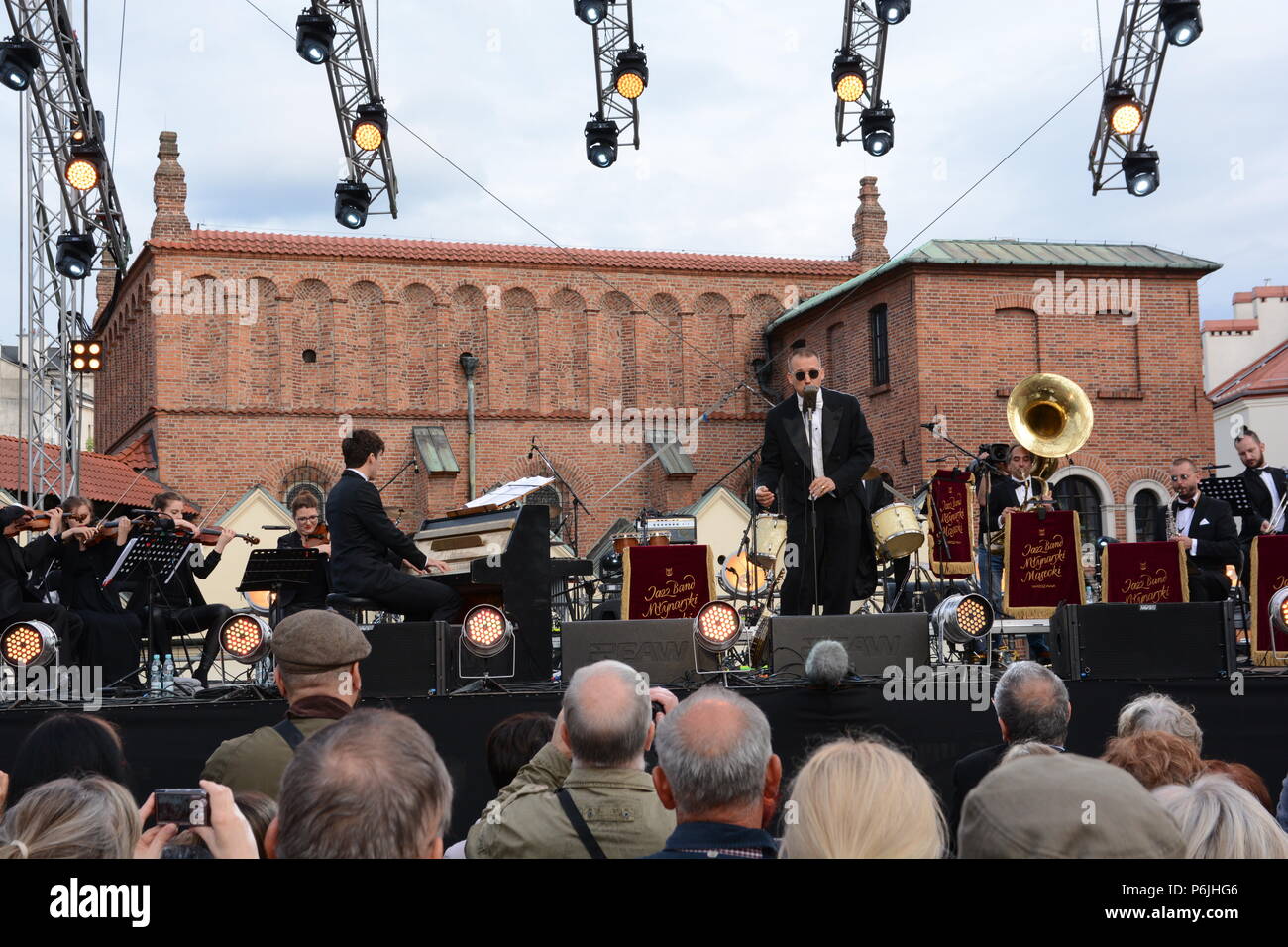 Cracow, Poland. 30th June 2018, Kraków (Cracow), 28th Jewish Culture Festival - final concert 'Szalom na Szerokiej' - Jazz Band Młynarski-Masecki Credit: Iwona Fijoł/Alamy Live News Stock Photo