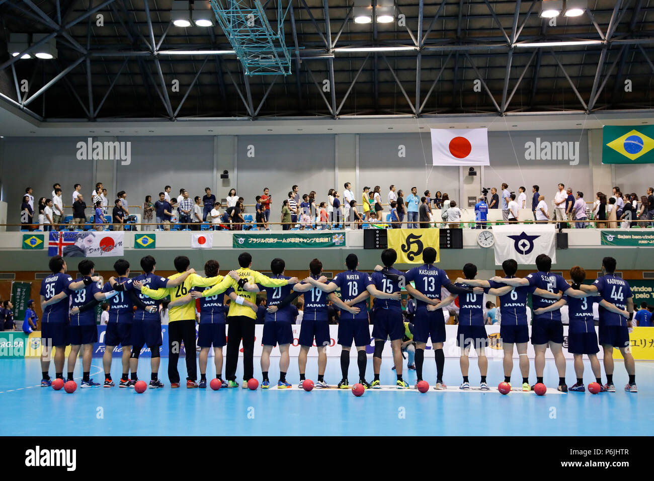 Tokyo, Japan. 30th June, 2018. Japan team group (JPN) Handball