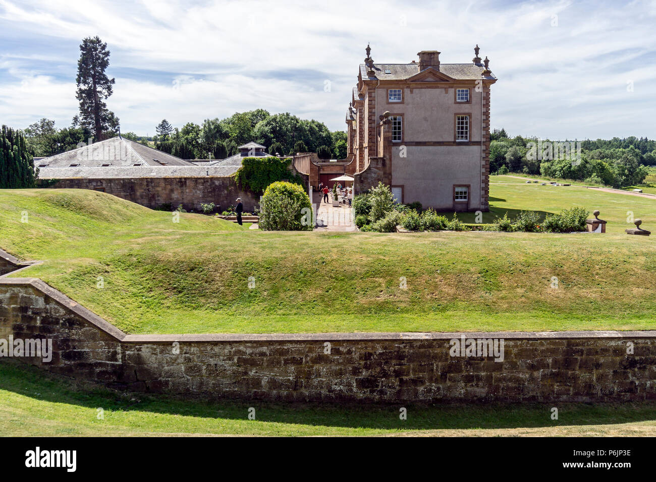 Side view from east of Chatelherault Estate in Chatelherault Country Park Ferniegair Hamilton