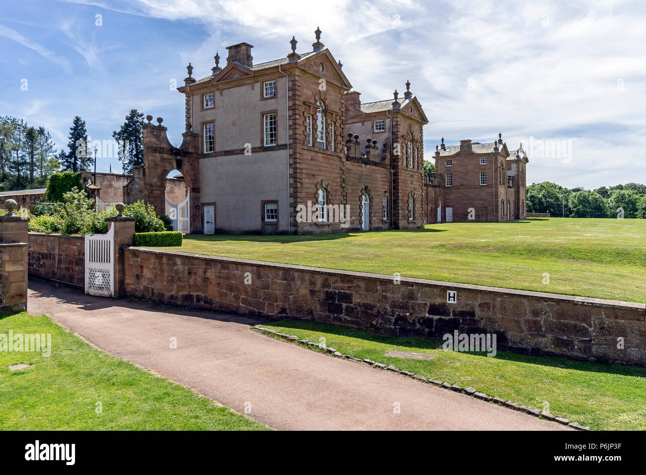 Side view from east of Chatelherault Estate in Chatelherault Country Park Ferniegair Hamilton