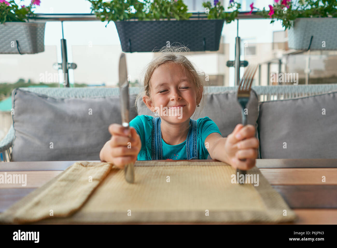 Child knife fork hires stock photography and images Alamy