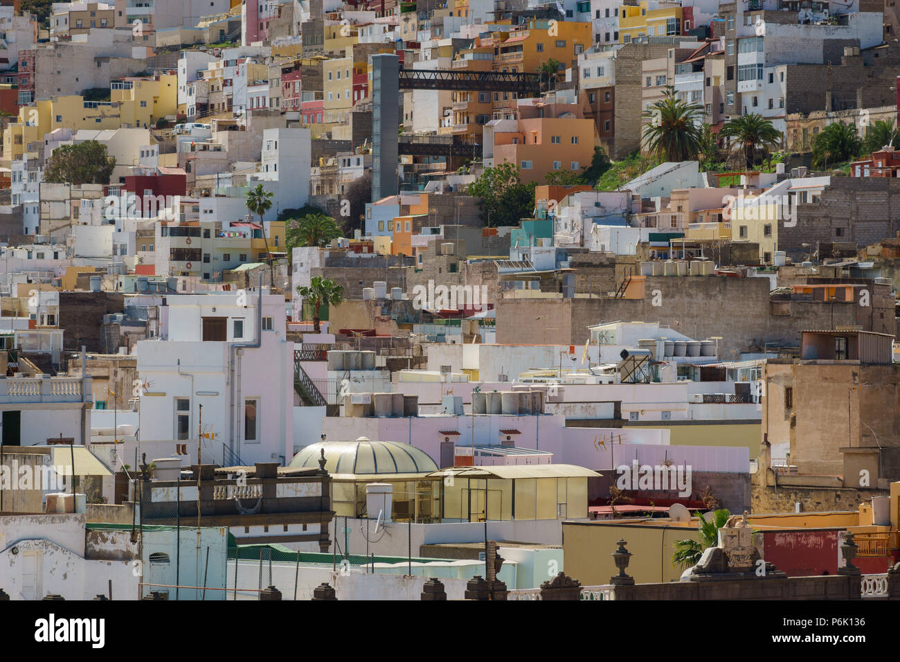 Residential area in the city of Las Palmas, Gran Canaria, Canary Islands, Spain Stock Photo
