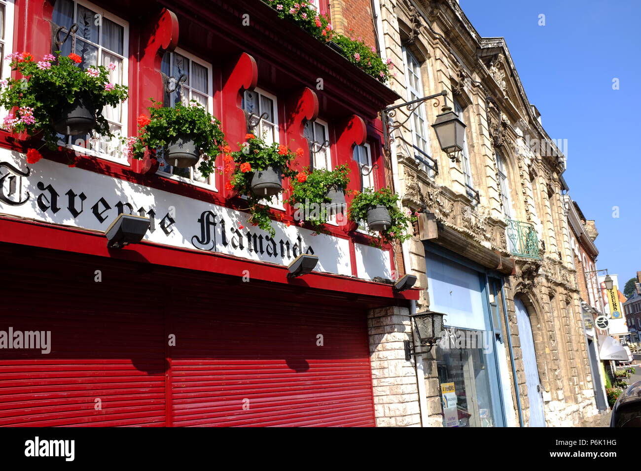 Cassel in the Hauts de france has been voted "France's favorite village" Stock Photo