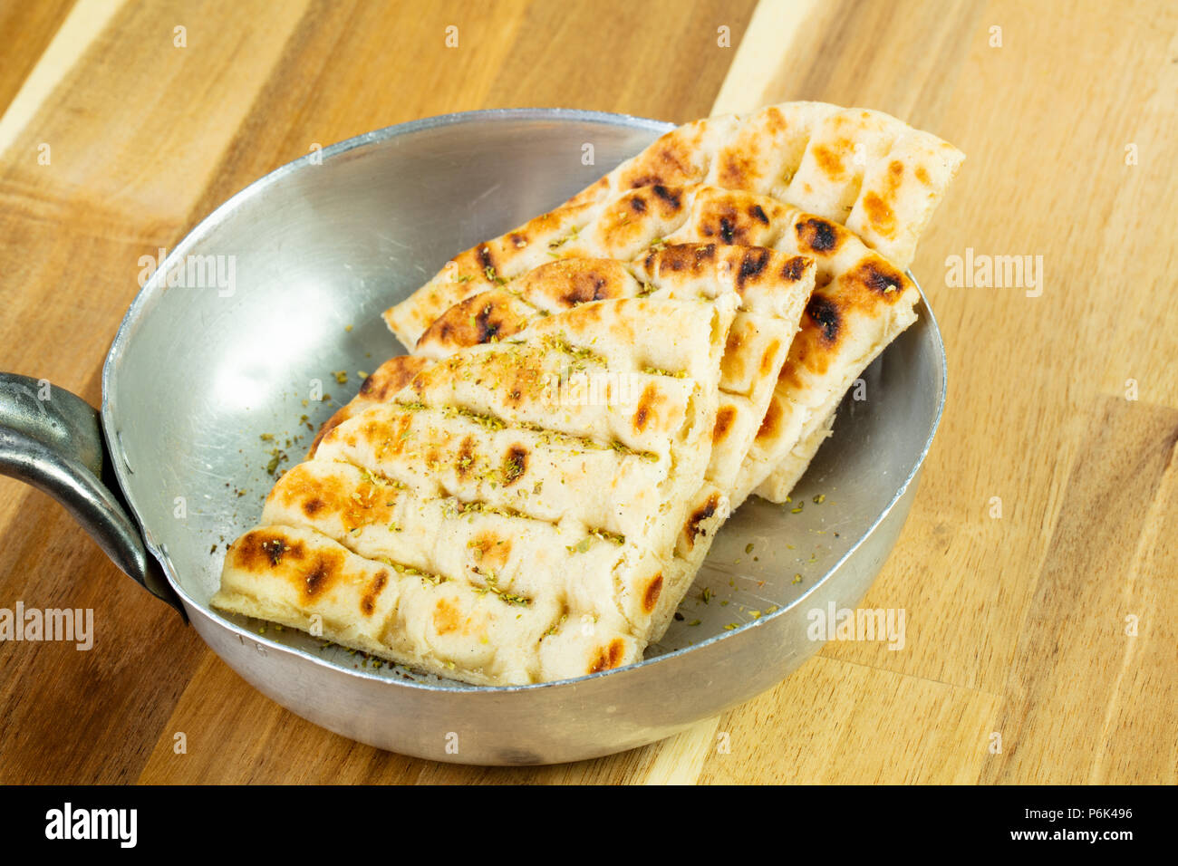 Grilled Pita bread in the bowl Stock Photo Alamy