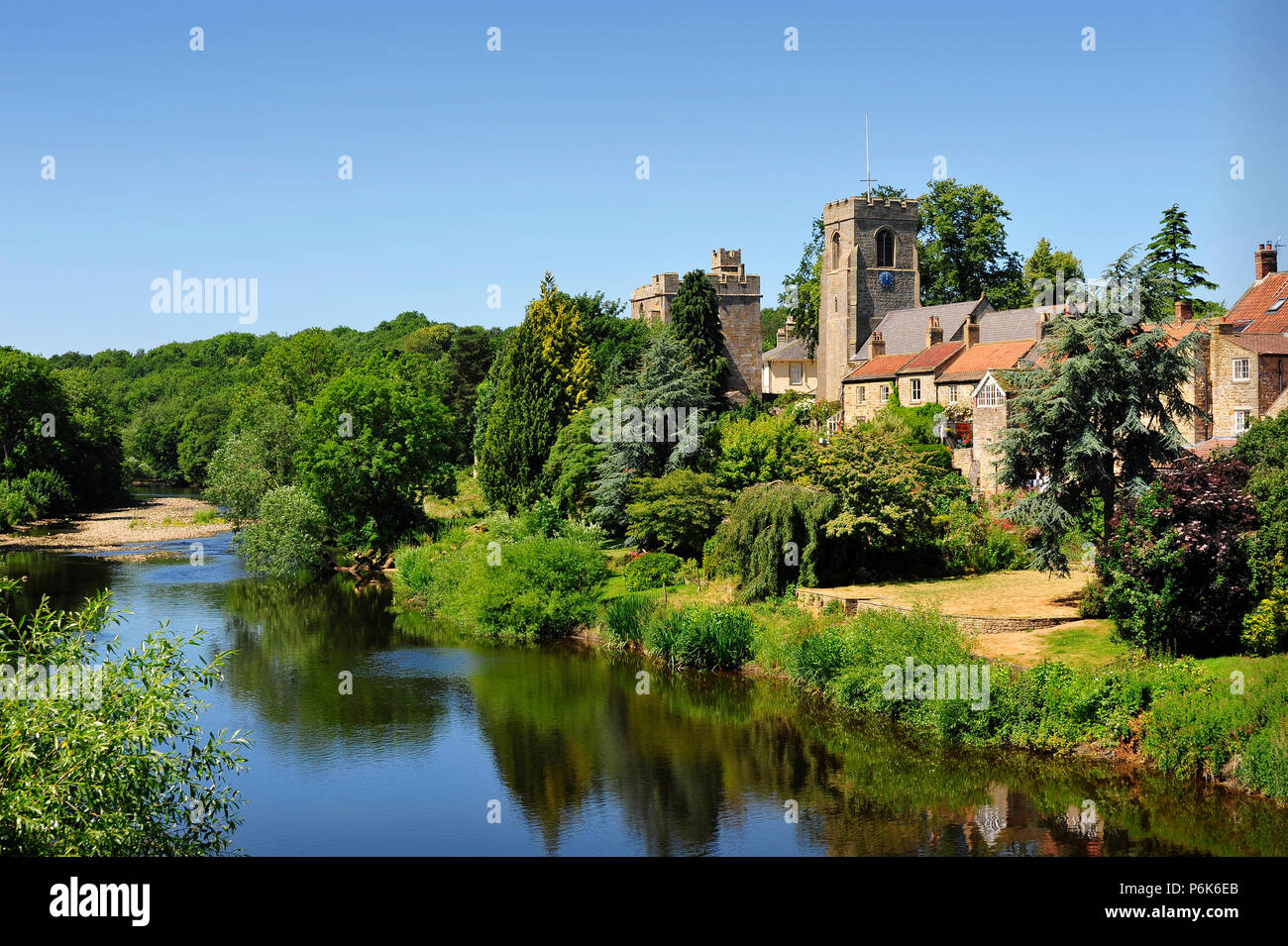 West Tanfield North Yorkshire England Stock Photo Alamy