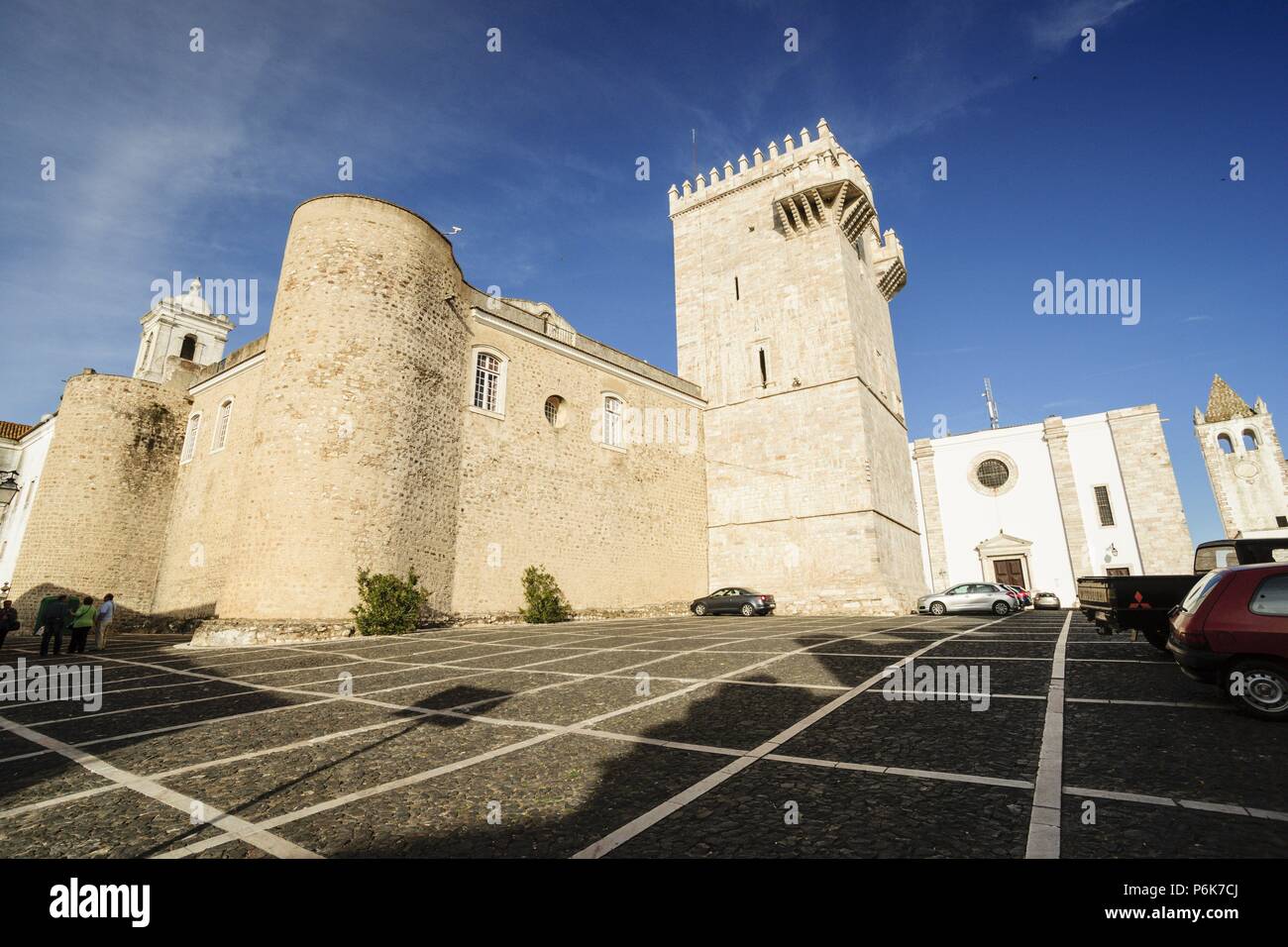 capilla en honor a la Reina Isabel de Portugal, nieta de Jaime I el Conquistador, Estremoz, Alentejo, Portugal, europa. Stock Photo