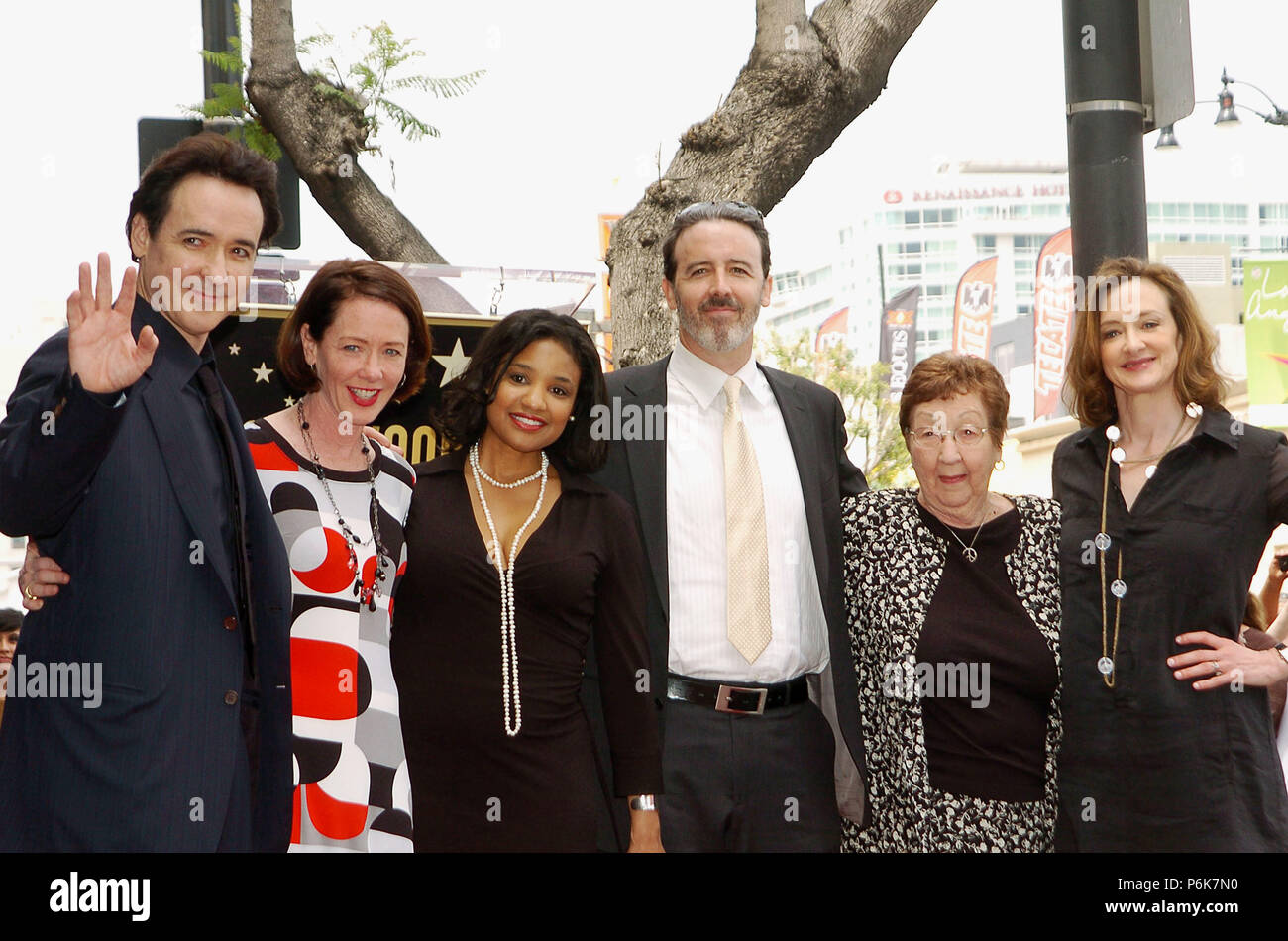 John Cusack, Ann Cusack, LaFern Watkins, Bill Cusack, Nancy Cusack, Joan  Cusack 031 at John Cusack honored with a Star on the Hollywood Walk of Fame  in Los Angeles. John Cusack, Ann