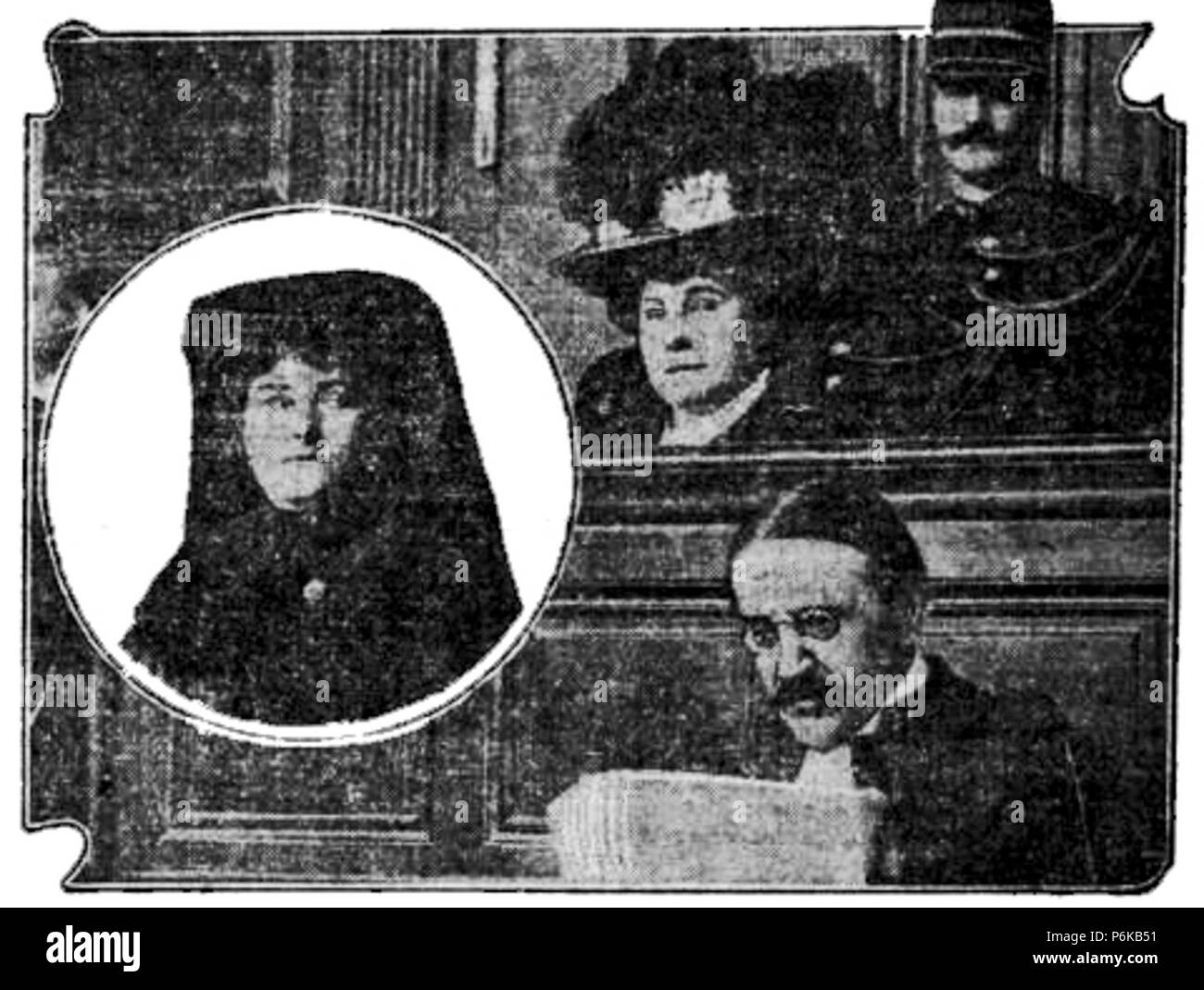 1910 procès Bourette in Le petit parisien Stock Photo Alamy