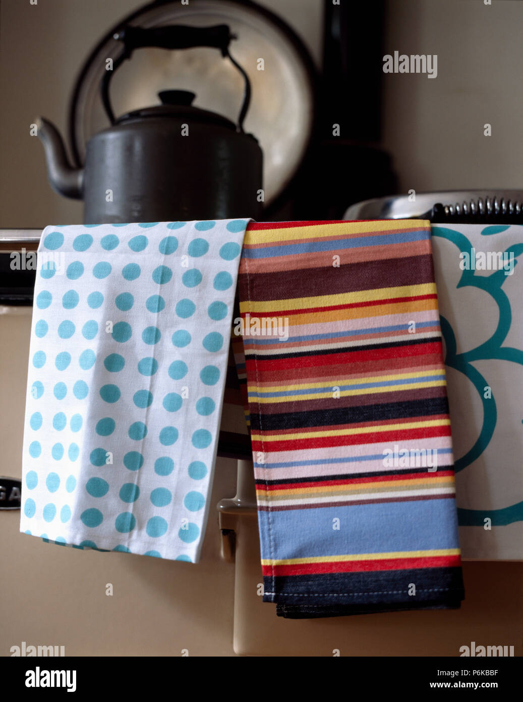 multi coloured tea towels