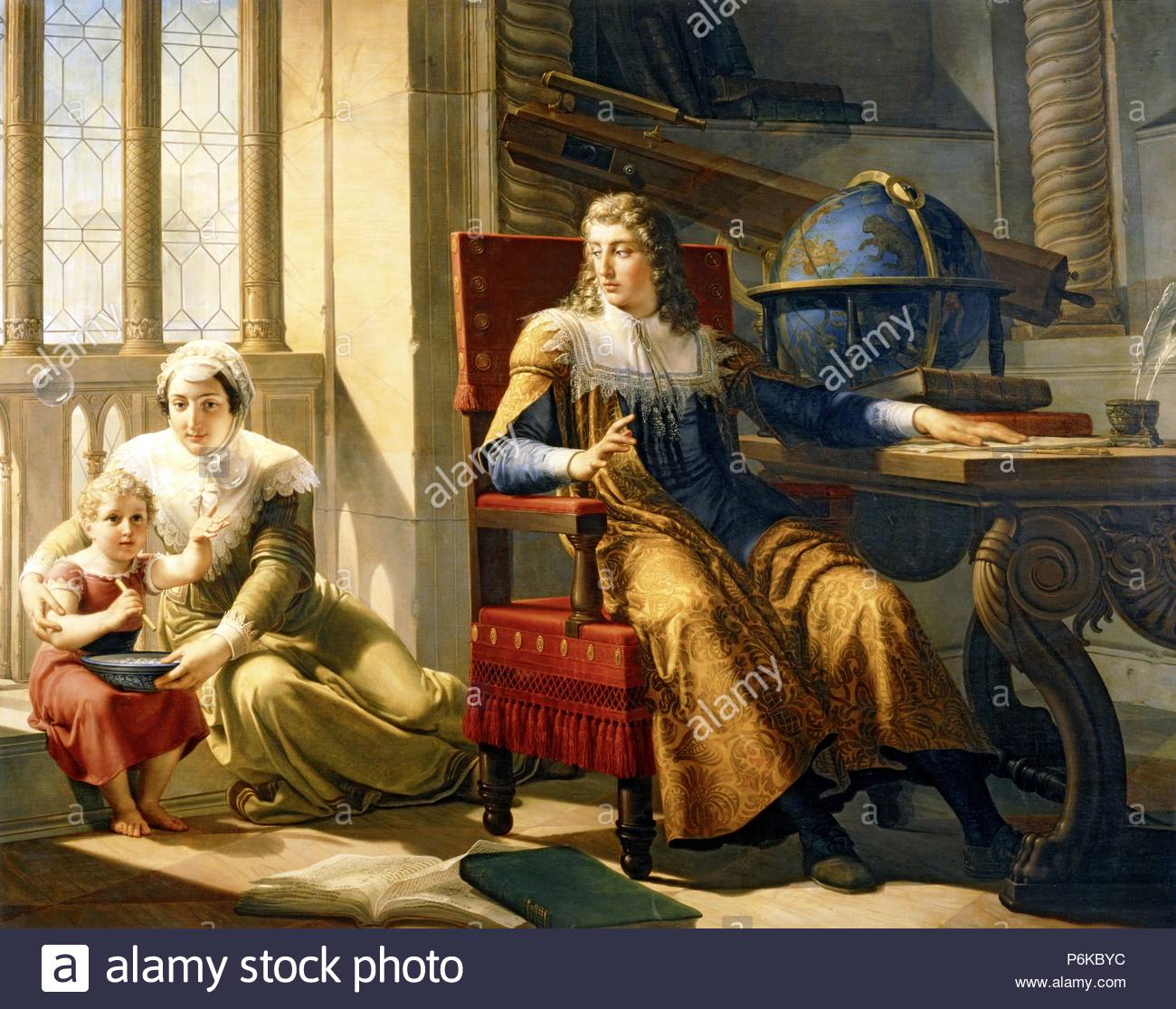 Isaac Newton discovers refraction of light artist unknown, 1827, Oil on Canvas, 167x216 cm. Museum: Tosio Martinengo Gallery.