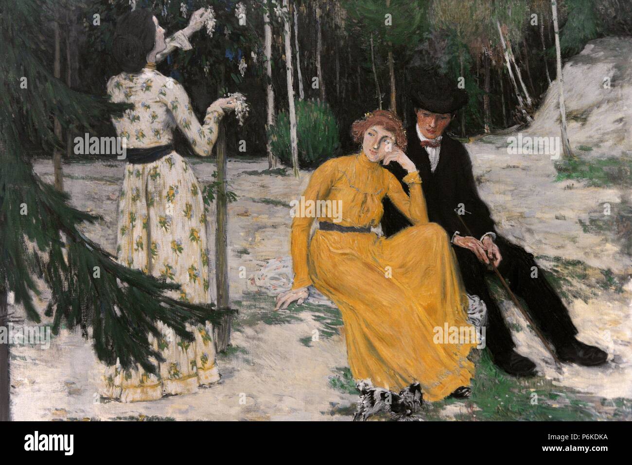 Jan Preisler (1872-1918). Czech painter. Lovers, 1905. National Gallery. Prague. Stock Photo