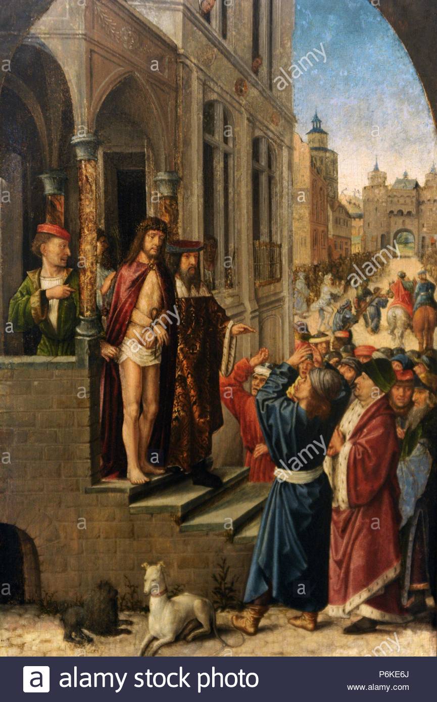 Early Netherlandish painter, active from 1496-1519. Ecce Homo. Before 1496. National Gallery. Prague. (Sternberg Palace). Czech Republic.