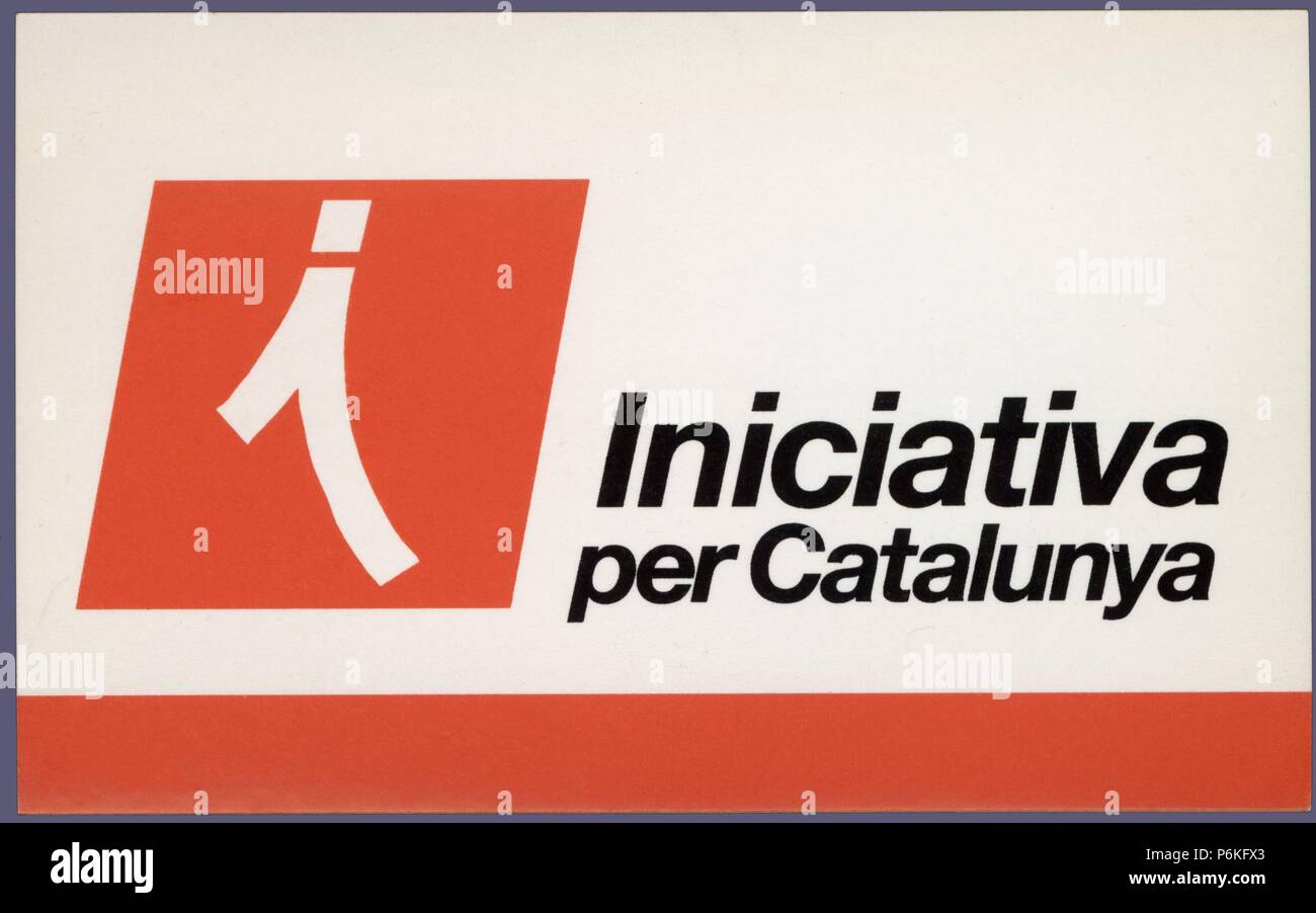 Logotipo del partido político Iniciativa per Catalunya Stock Photo - Alamy