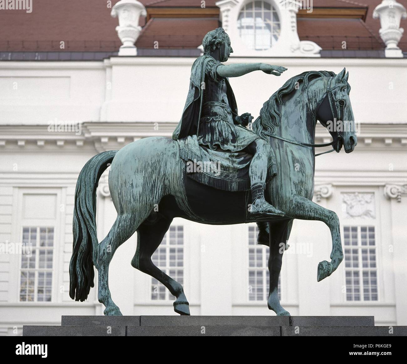 Joseph II (1741-1790). Holy Roman Emperor. Statue by sculptor Franz Anton Zauner (1746-1822). Viena. Stock Photo