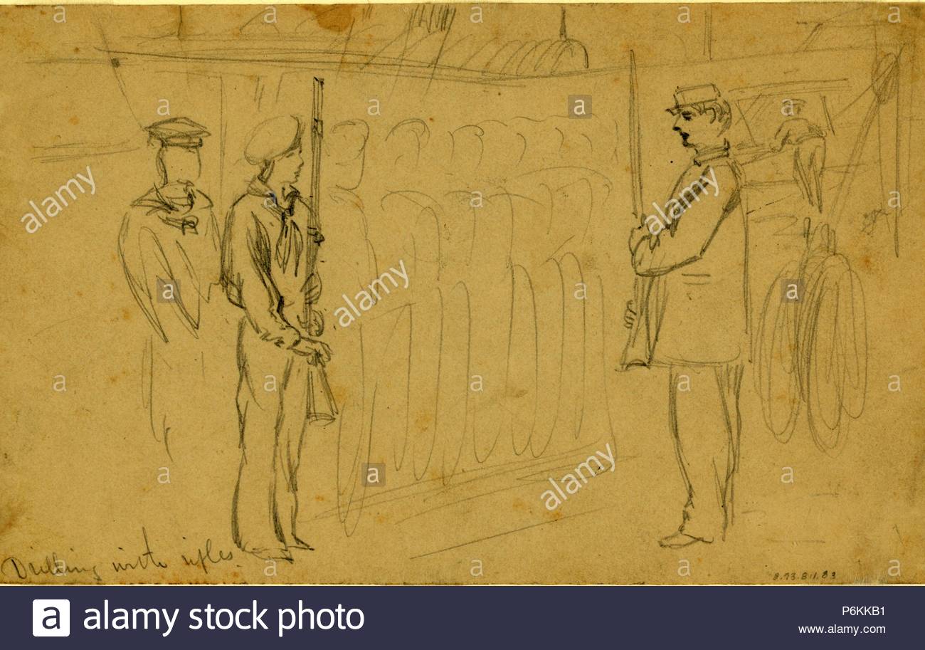 American Civil War Sketches Stock Photos & American Civil War Sketches ...