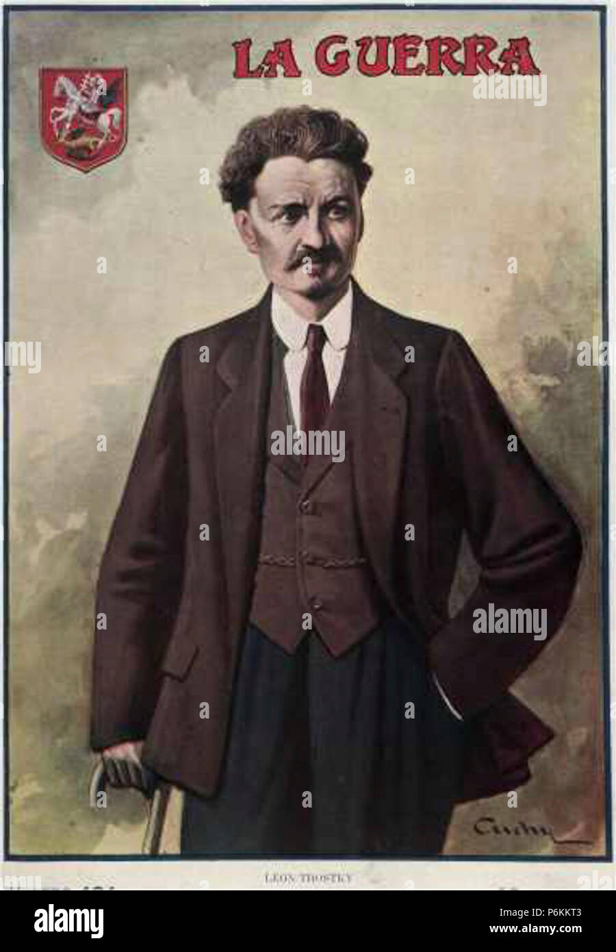 1914-Leon-Trotsky. Stock Photo