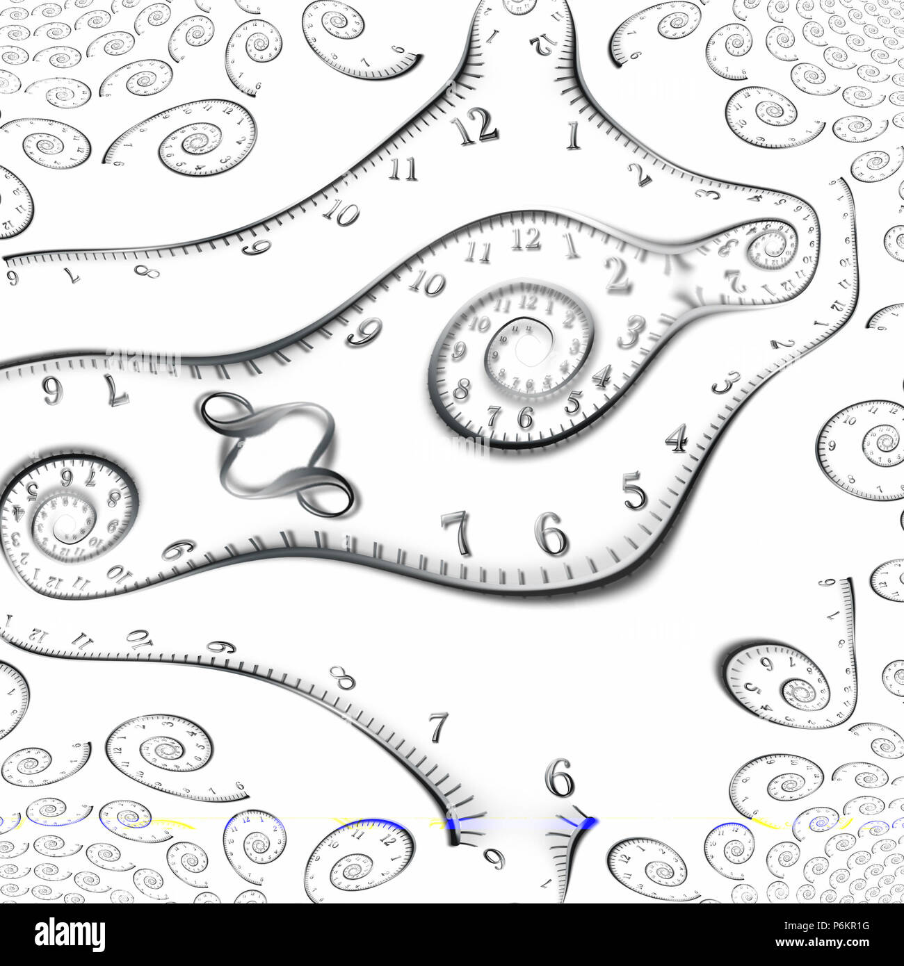 Spiral Clock Infinite High Resolution Stock Photography and Images Alamy