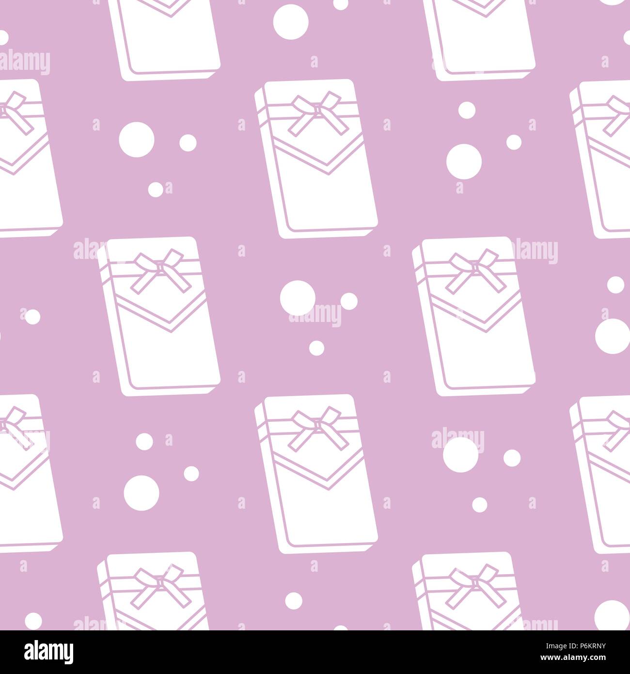 Seamless pattern with gifts boxes, bandaged with ribbons and bow Stock ...