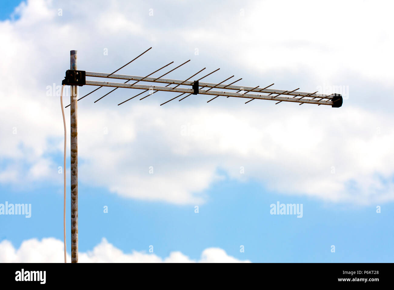 Yagi antennae for digital TV and radio reception Stock Photo Alamy