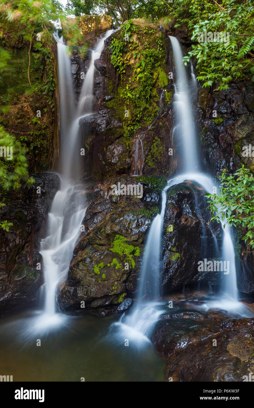 The beautiful waterfalls Chorro las Yayas, Cocle province, Republic of Panama. Stock Photo