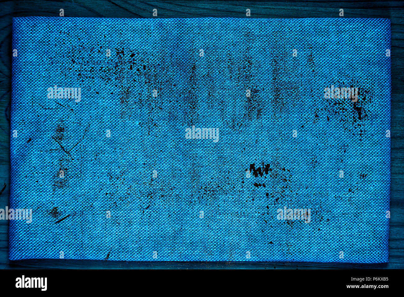 Grunge Ultra blue Linen fabric surface for mockup or designer use