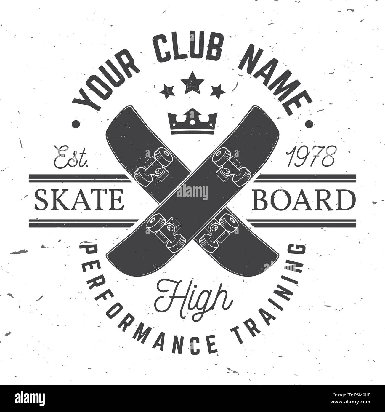 Skateboard Logo High Resolution Stock Photography and Images - Alamy
