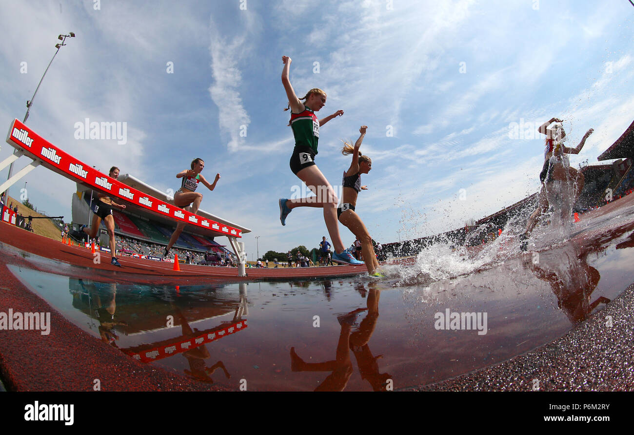 3000 metres steeplechase full length hires stock photography and