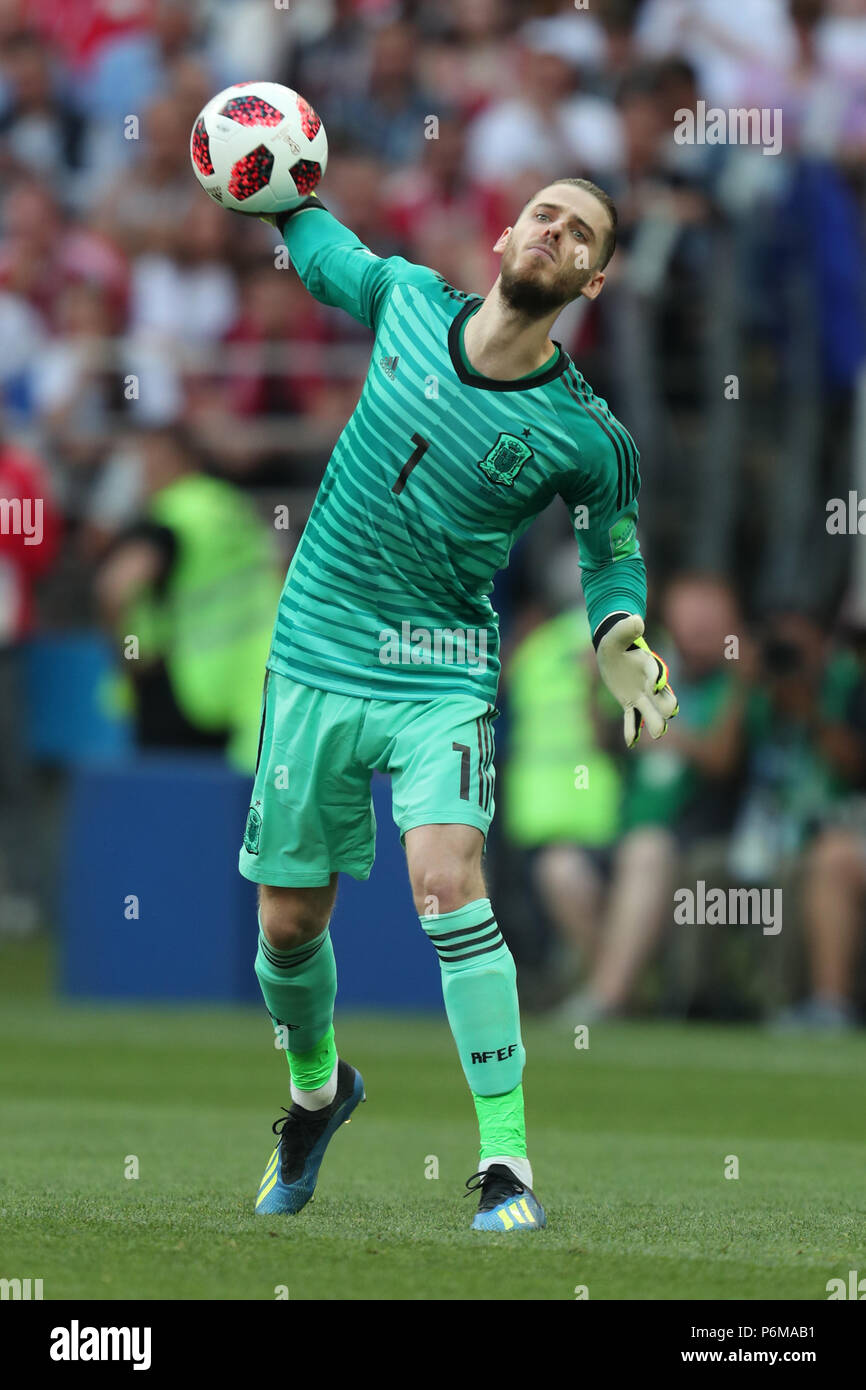 David de Gea SPAIN SPAIN V RUSSIA, 2018 FIFA WORLD CUP RUSSIA 01 July 2018  GBC9056 Spain v Russia 2018 FIFA World Cup Russia STRICTLY EDITORIAL USE  ONLY. If The Player/Players Depicted