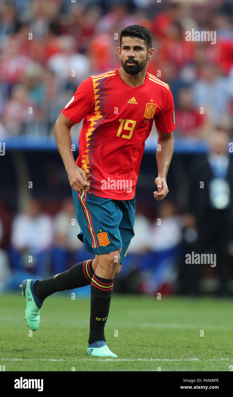 Diego Costa SPAIN SPAIN V RUSSIA, 2018 FIFA WORLD CUP RUSSIA 01 July 2018 GBC9079 Spain v Russia 2018 FIFA World Cup Russia STRICTLY EDITORIAL USE ONLY. If The Player/Players Depicted In This Image Is/Are Playing For An English Club Or The England National Team. Then This Image May Only Be Used For Editorial Purposes. No Commercial Use. The Following Usages Are Also Restricted EVEN IF IN AN EDITORIAL CONTEXT: Use in conjuction with, or part of, any unauthorized audio, video, data, fixture lists, club/league logos, Betting, Games or any 'live' services. Also Restricted Are Stock Photo