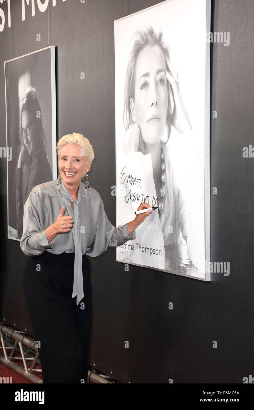 Munich, Deutschland. 29th June, 2018. Emma Thompson at the CineMerit