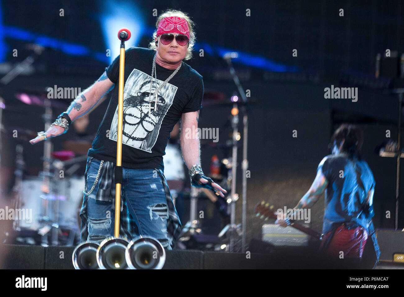 Axl Rose from Guns n 'Roses live at a concert of the' Not in this Lifetime ' tour at Caja Mágica. Madrid, 29.06.2018 | usage worldwide Stock Photo -  Alamy