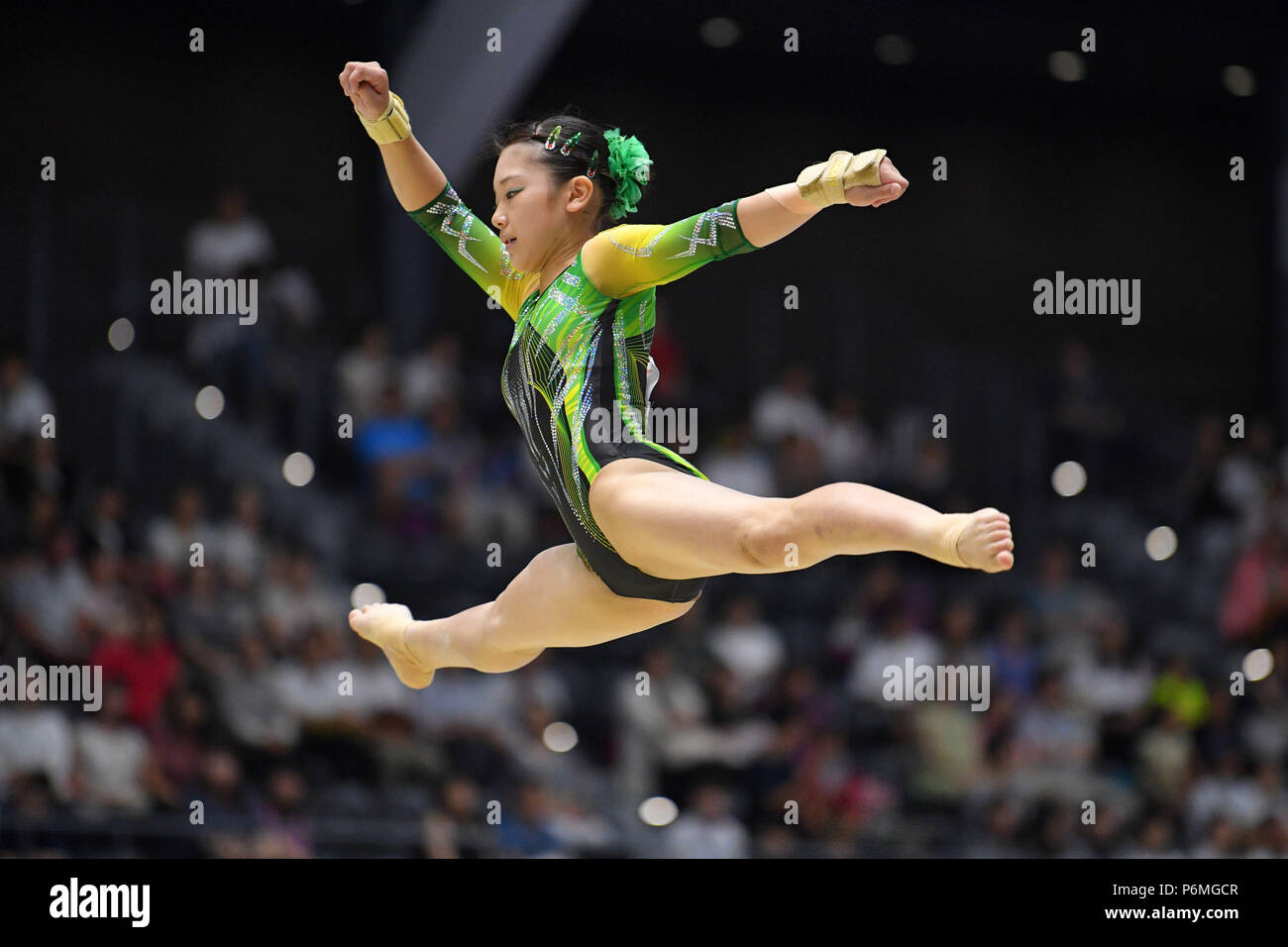 Takasaki Arena, Gunma, Japan. 1st July, 2018. Izumi Nitta, JULY 1, 2018 -  Artistic Gymnastics : The 72nd All Japan Artistic Gymnastics Apparatus  Championship, Women's Floor Exercise Final at Takasaki Arena, Gunma,