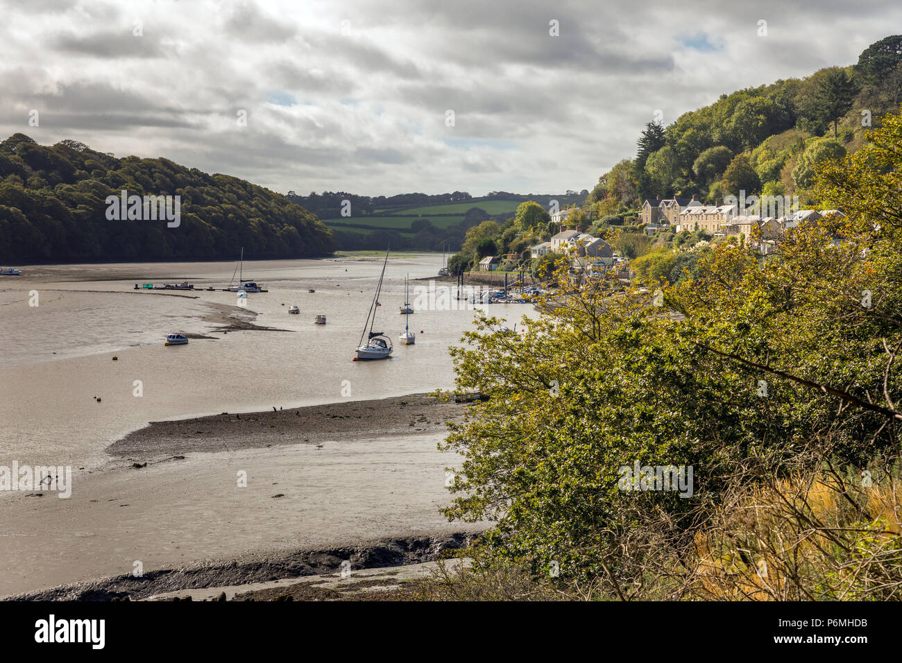 Malpas; Truro River; Cornwall; UK Stock Photo Alamy