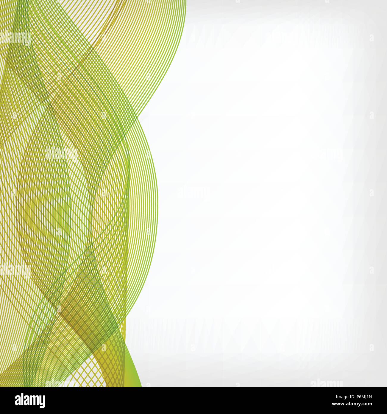 abstract vector waved line background - green and yellow Stock Vector ...