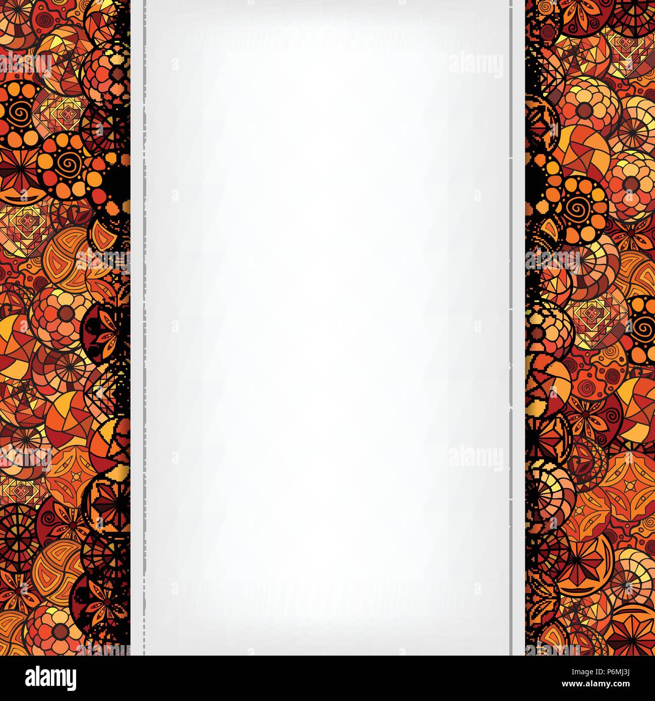 hand drawn vector ethnic background Stock Vector Image & Art - Alamy