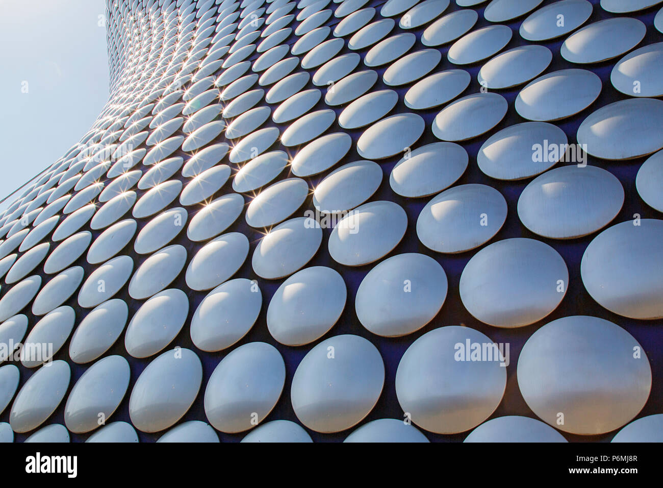 Birmingham, UK: June 29, 2018: Selfridges is one of Birmingham city's most distinctive and iconic landmarks and part of the Bullring Shopping Centre. Stock Photo