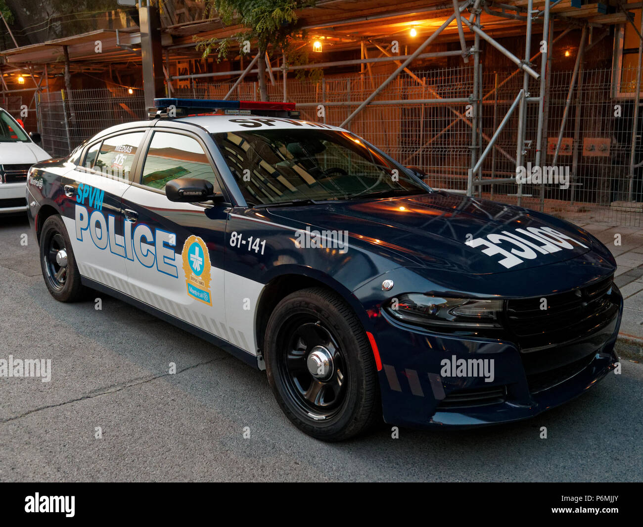 Quebec,Canada. The Montreal police new car design Stock Photo