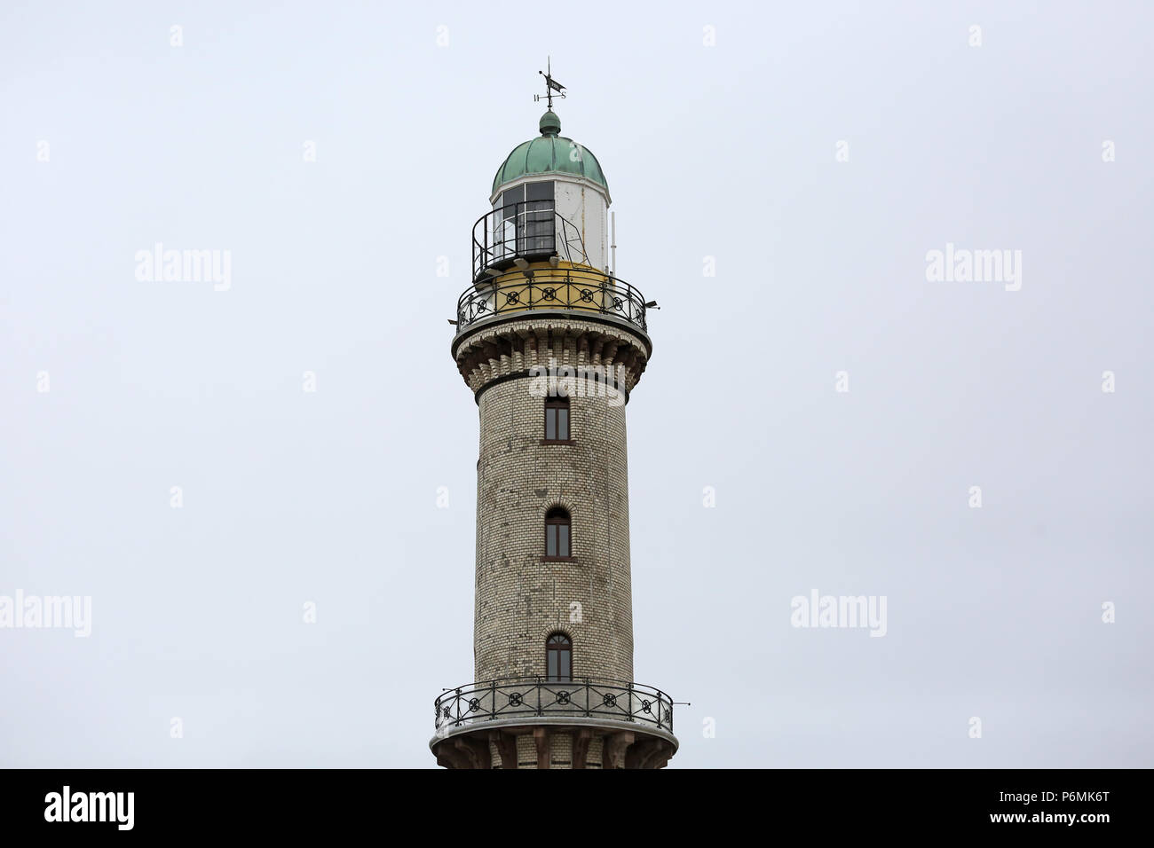 Warnemuende, lighthouse Stock Photo