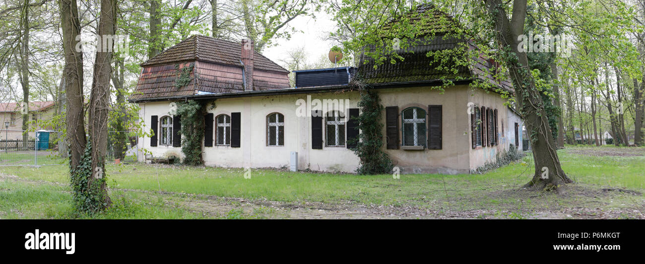 Hoppegarten, Germany - the old auction house Stock Photo