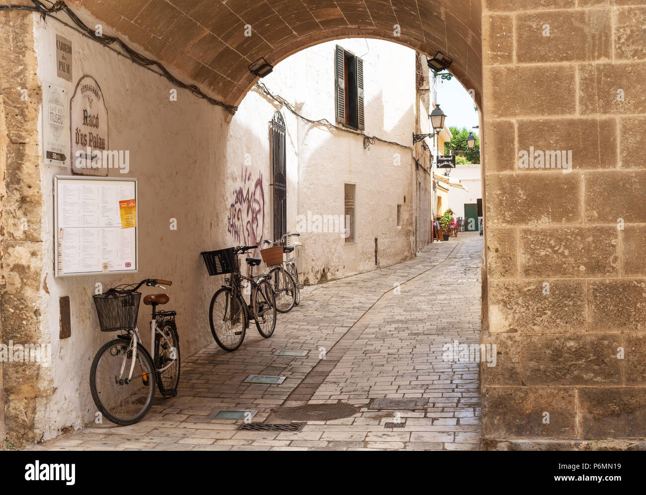 Cuitadella, Menorca, Balearic Islands Stock Photo
