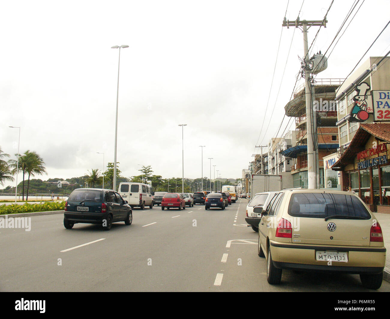 Avenue, cars, beach, Vitória, Espírito Santo, Brazil Stock Photo Alamy