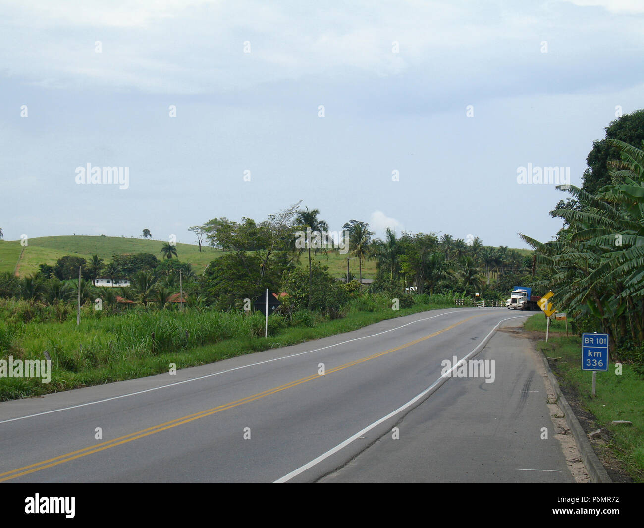 Highway Governor Mario Covas, BR-101, Espírito Santo, Brazil Stock ...