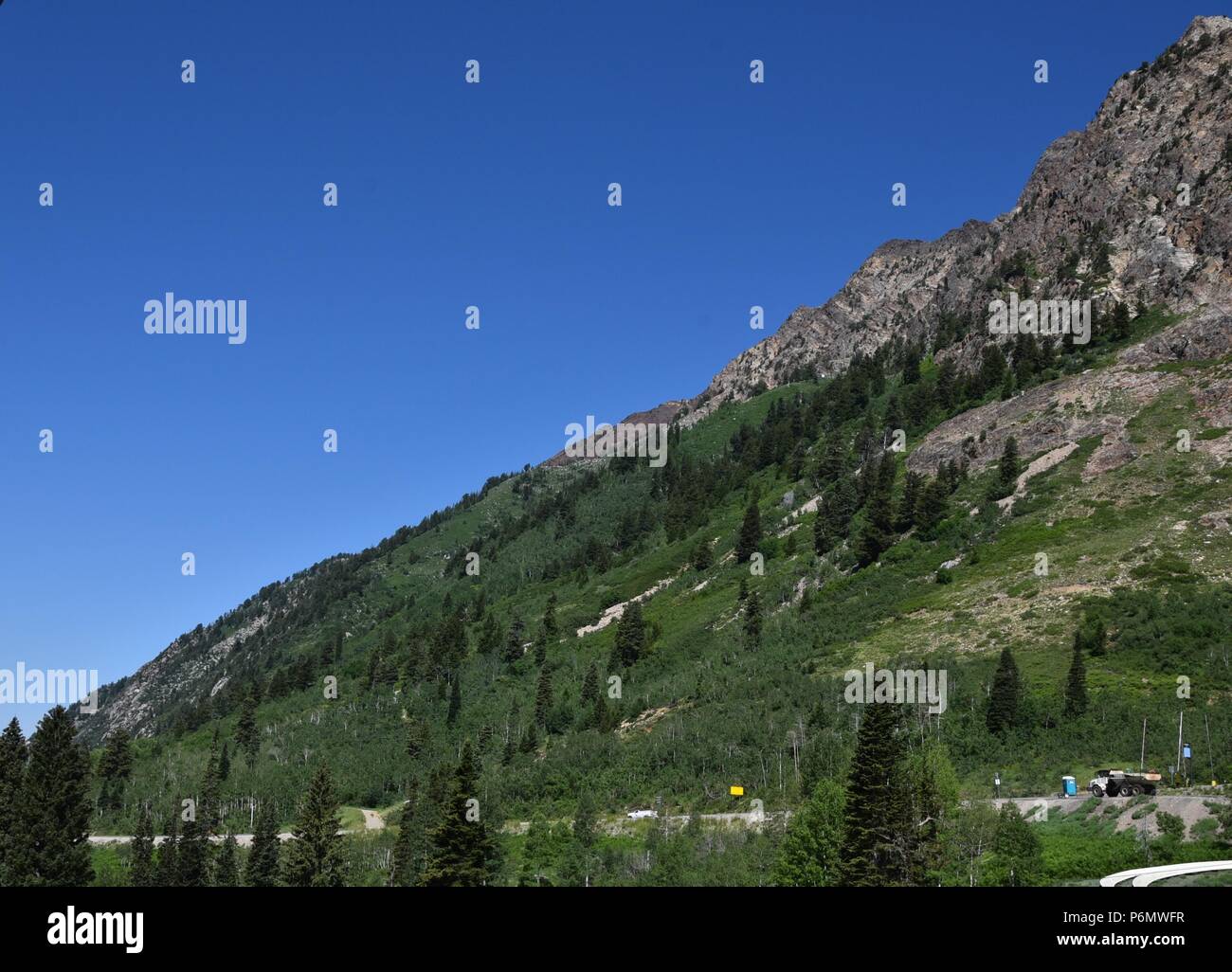 Utah mountain in the summer Stock Photo Alamy